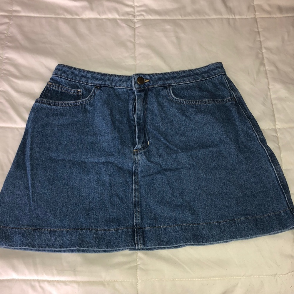 American apparel jean skirt